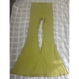 Aerie Kick-It Ribbed High Waisted Super Flare Pant M