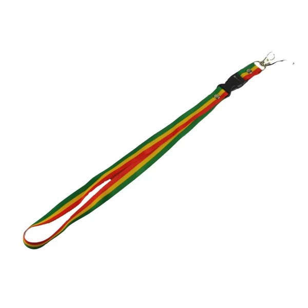 Nayt Keychain Lanyard Rasta Red Yellow Green