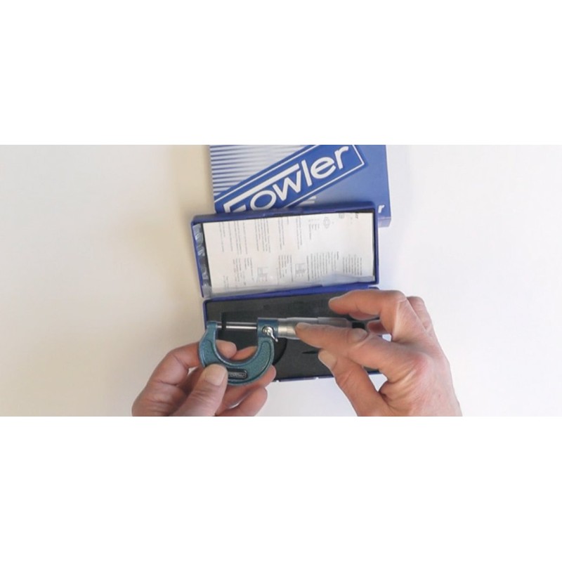 Fowler Outside Inch Micrometer, 52-240-001-1, Friction Stop Thimble, 0-1" Measuring