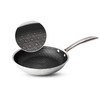 STP GOODS Stainless Steel Frying Pan with Non-Stick Coating, Non