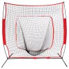F2C Baseball Practice Net Hitting Batting Bow Frame Training with