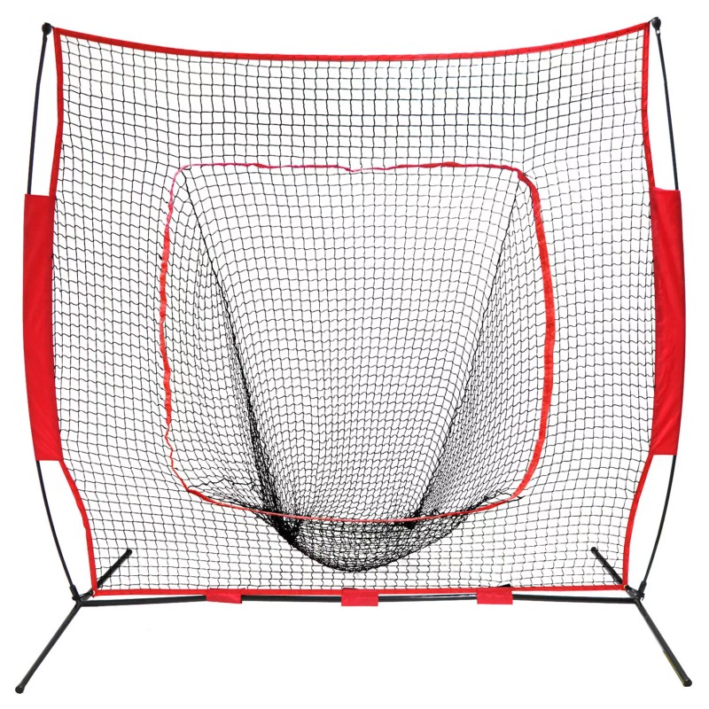 F2C Baseball Practice Net Hitting Batting Bow Frame Training with