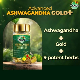 Zandu Ashwagandha Gold Plus 60 Cápsulas