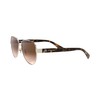Coach HC7111 Sunglasses, Light Gold/Brown Gradient, 57 mm