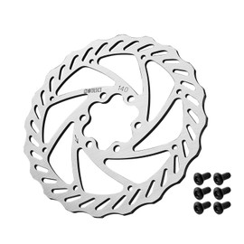 Corki Cycles Bicycle Disc Brake Disc with 6 Screws for Mountain Bike, 1 Piece 140mm 160mm 180mm 203mm Square Hole 140mm