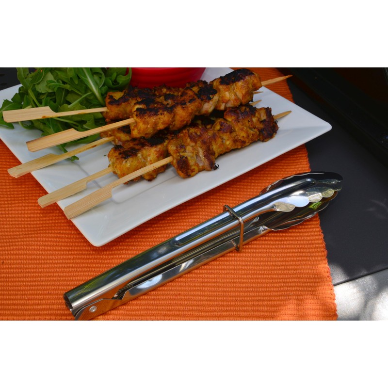 BBQ Buddy Tongs for Cooking - 2 Pieces Metal Tongs