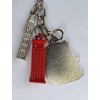 London Metal Charm Keychain - 3D Red Telephone Box Phone