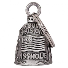 TRY BURNING THIS ONE Guardian Bell Motorcycle - compatible with Harley Accessory HD Gremlin NEW Riding Bell Key Ring Mod Dyna FXR Custom Triumph Heritage Sportster Chopper 1200 Iron 880 Vulcan Goldwing Honda Yamaha Kawasaki Sport Street Road Warrior