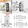 ANNFUZ Mechanical Keypad Keyless Entry Door Handle Lock,Push Button Code