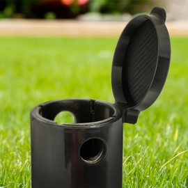 Replacement lid suitable for Leifheit floor dowels, protective lid suitable for ground anchors, weather-resistant and robust replacement suitable for your laundry umbrella, perfect fit and durable