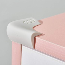 Food-Graded Silicone Corner Protectors, Baby Proofing Table Edge Guards, Pre-Tapep Adhesive Kids Safety Proof, Cabinets Fireplace Furniture Bumpers (4, Gray)