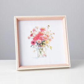 PLUSCHEN 8X8 Square Picture Frame, Pink Resin Picture Frame, Square Photo Frame, Plexiglass (8 x 8, Pink)