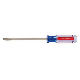 CRAFTSMAN Screwdriver, 1/4-in x 6-in Slotted, Acetate Handle (CMHT65015)