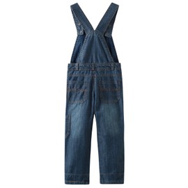 GRANDWISH Boys Blue Thin Denim Bib Overalls 7