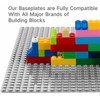 MIMAX Peel-and-Stick Baseplates 2PCS (10"x10"), Toy Building Brick Blocks Base
