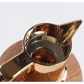 JMAHM 1L Coffee Carafe Tea Dispenser Thermal Coffee Insulated Jug Keep Drinks 12 Hours Hot/ 24 Hours Cold Double Walled Vacuum Jug with Press Button Top (Grey)