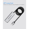 USB Hub 4 Ports, INNOMAX 3.9 Feet Cable, Aluminum 4-Port