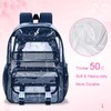 UFNDC 3PCS Clear Backpack Heavy Duty, See Through School Bag