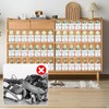 MOOKNAT Clear Shoe Slot Organizer, 12 Pack Adjustable Shoe Slots