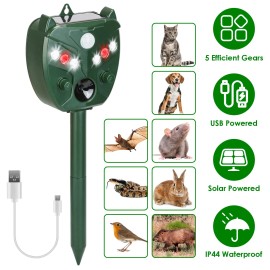 iMountek Solar Animal Ultrasonic Repeller Outdoor Mole Snake  Animal Repeller