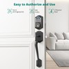 AkaGear Keypad Door Lock with Handle - Fingerprint Deadbolt, Keyless