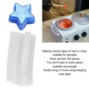 100 Packs Wax Melt Clamshell Molds Containers Clear Empty Plastic
