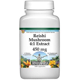 Reishi Mushroom 4:1 Extract - 450 mg (100 Capsules, ZIN: 520594) - 3 Pack