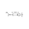 Grohe 37132000 Flushing Pipe Clip for Pipes with Diameter 28
