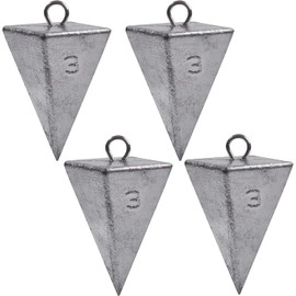 Pyramid Sinker Fishing Weights Bullet Fishing Weight Saltwater Fishing Weight Sinker for Catfish Rig Ocean Surf Fishing Gear Tackle 1oz 2oz 3oz 4oz 5oz 6oz 8oz