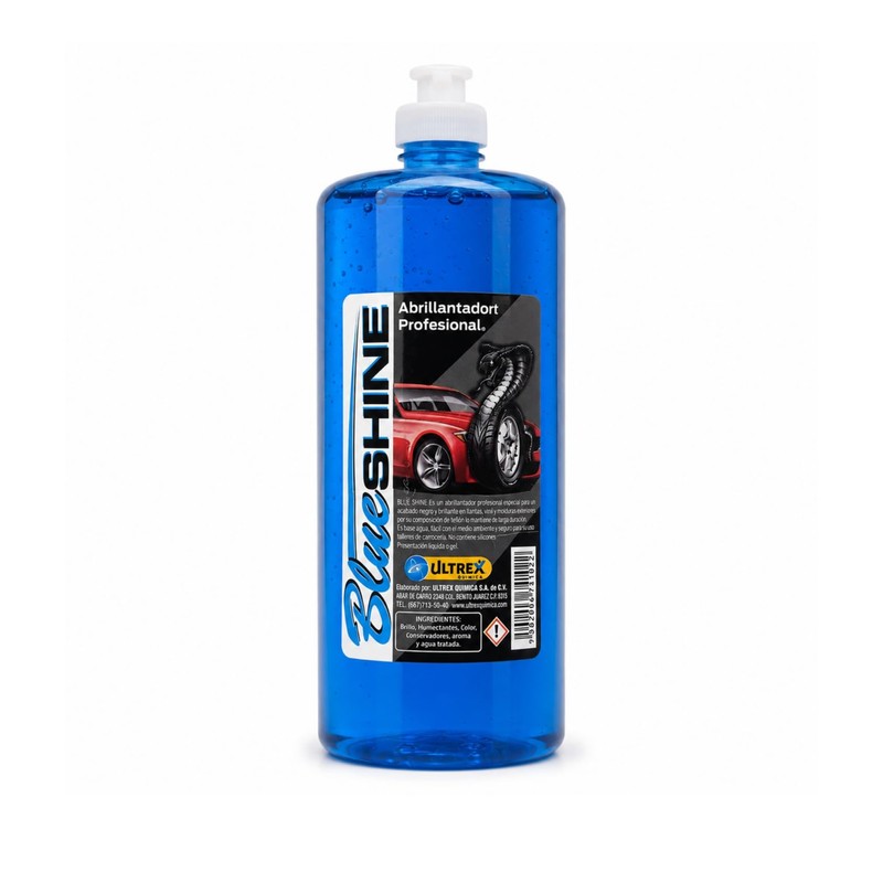 Blue Shine Protector Abrillantador Gel Almorol para Llantas Brillo Intenso