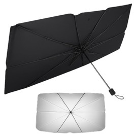 Globly Auto-Sonnenschirm fr Windschutzscheibe, 125 x 65 cm, faltbar, mit UV-Schutz und W?rme