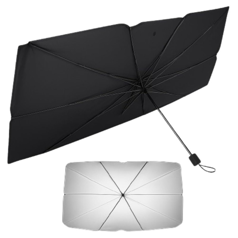 Globly Auto-Sonnenschirm fr Windschutzscheibe, 125 x 65 cm, faltbar, mit