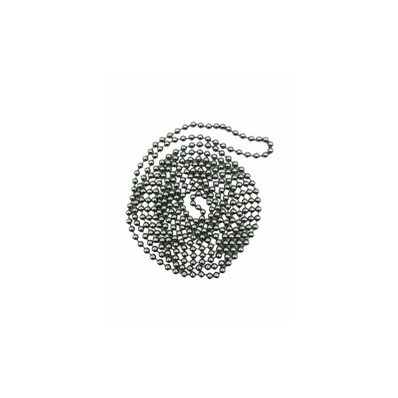 Premium Roller Blind Chrome Beaded Pull Chain - Continuous, 1.25