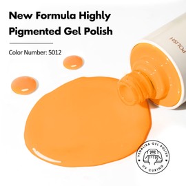 VENALISA Orange Gel Nail Polish, 1 Pcs Bright Orange Gel Polish Color High Gloss Soak Off U V Nail Manicure Salon and DIY at Home Gifts for Women