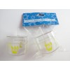 Set of 6 Jumbo Fillable Clear Dreidel Toys