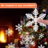 NOCHME Snowflake Window Stickers, 108 PCS Static Snow Flakes Window