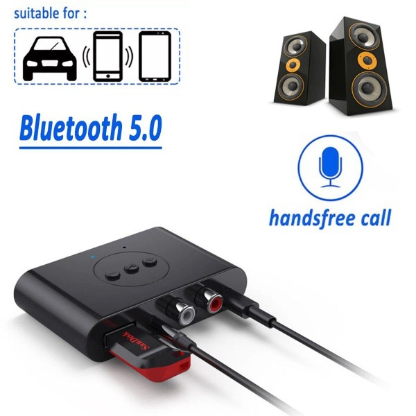 Unbranded Bluetooth 5.2 Receiver NFC 3.5mm AUX RCA Wireless Audio