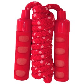 Best Sporting Skipping Rope with Soft Grip 200 cm Long Light Red