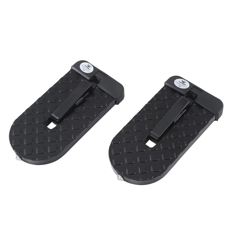TOPWAY Car Doorstep Foot Folding Pedal 2Pcs, Max Loading Capacity