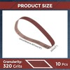 Kozelo 10 Pcs Sanding Belts 1 x 18 Inch 320