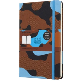Moleskine Limited Collection Notebook Blend 18 Large Ruled Camouflage Blue