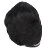 Men's Short Black Wig High Temperature Silk Layered Realistic Breathable