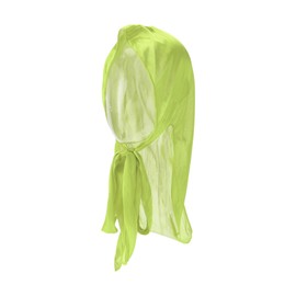 PARSKILO Cycling Hat Sweat and Moisture Wicking Breathable Neck Protection Hard Hat Liner Imitation Silk Fabric Green 28x100cm 1 Pcs