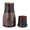 Pure Copper Bedside Carafe - 1 Liter Capacity, Designed for