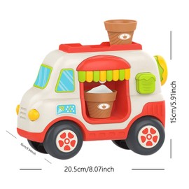 Dickly Bubble Machine, Bath Toy, Interactive Play Accessory, Ornament, Funny Ice Cream Foam Tub Machine for Children's Day, Girls And Kids , Red