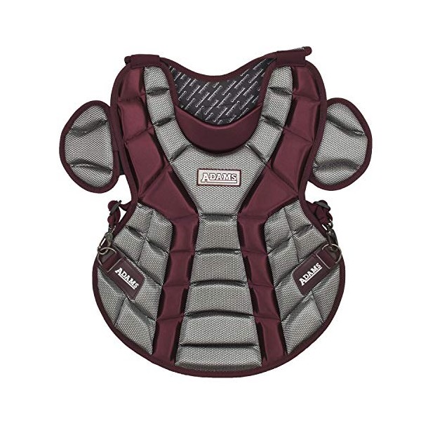 Adams ACP-13 Youth Chest Protector with Detachable Tail (13-Inch, Maroon)