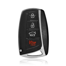 Keylessbest Key Fob Remote Replacement for 2015 2016 Hyundai Genesis 4 Buttons 434MHz SY5MDFNA433,Black