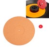 Cork Turntable Mat Vinyl Record Non Shake Slipmat Adapter Phonograph