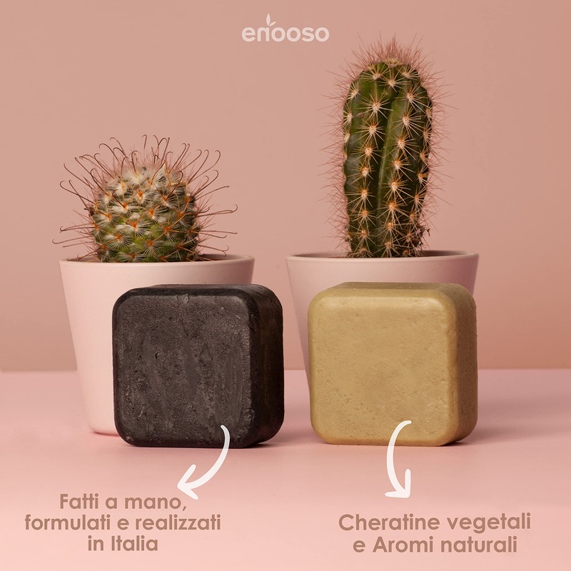 Enooso Solid Shampoo Bar Organic and Natural - 100% Handmade