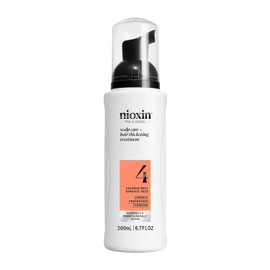 Sistema de tratamiento para el piel cabelludo y el cabello sin enjuague Nioxin 4 (cabello tratado con color/adelgazamiento progresivo), 6.8 Ounce